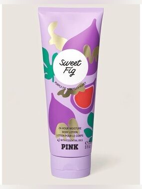 VS Sweet Fig Pink Lotion Victoria’s Secret Body Lotion with Essential Oils New